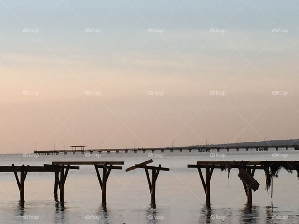 Scenic view of the bay