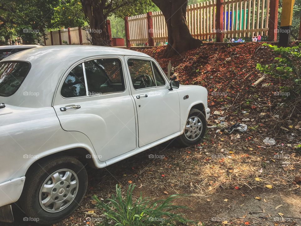 Ambassador car used be a popular car for transportation among elite people in a India until late 1990s 