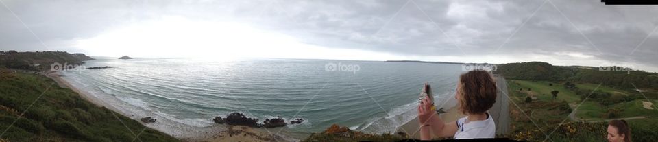 beach sky sea france by JBMotillon
