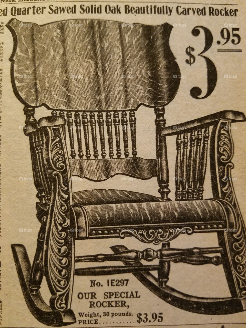 sears catalog rocking chair