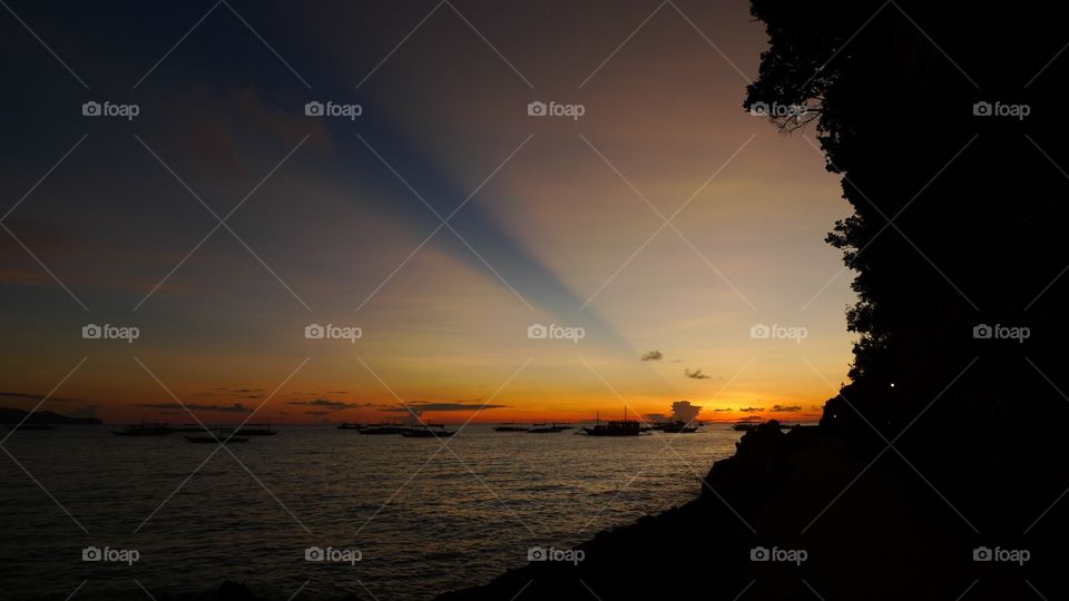 Sunset in Boracay, Philippines 