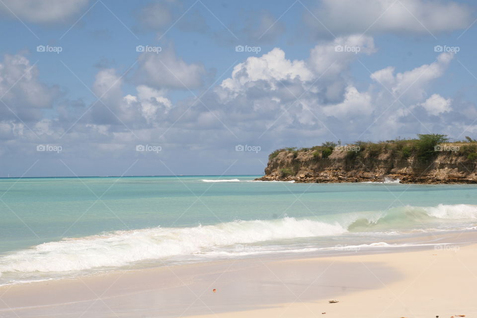 Beach view in Caribbean 