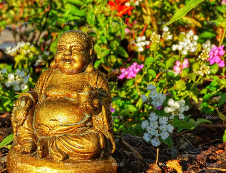 Buddha In The Garden