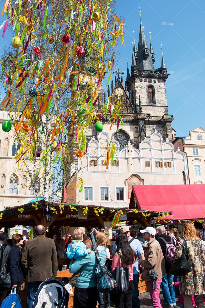 Prague Easter market 