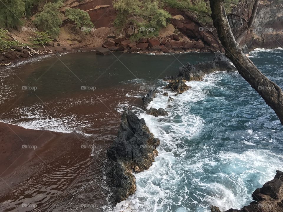 Red sand beach, Maui 