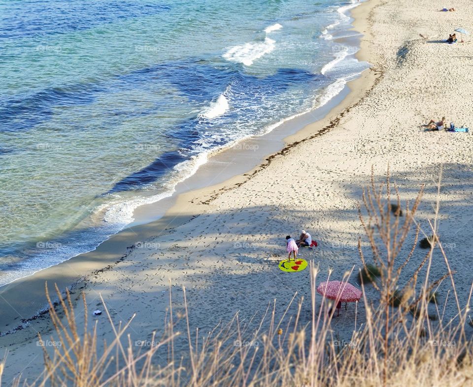 Reminder of the hot summer beach