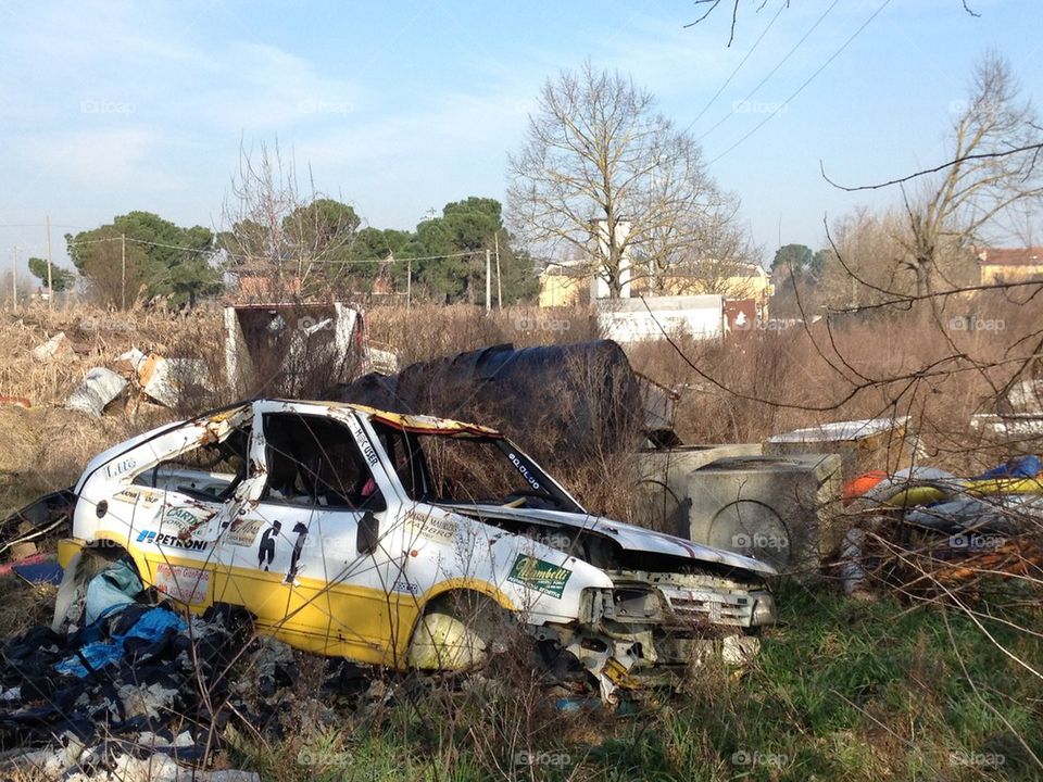 The walking dead station. A destroy place in Italy 