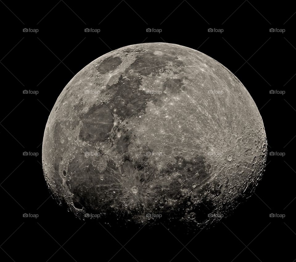 The Moon - closeup