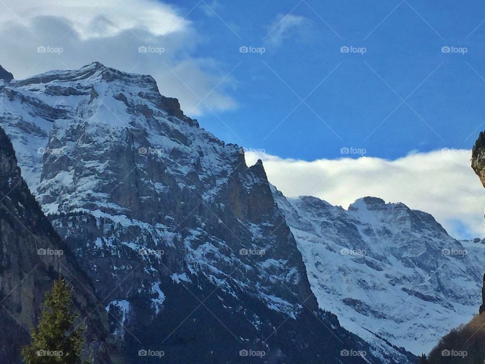 Winter mountain landscape 