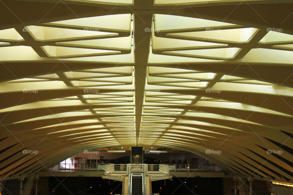Metro station projected by the architect Calatrava in Valencia -  Spain
