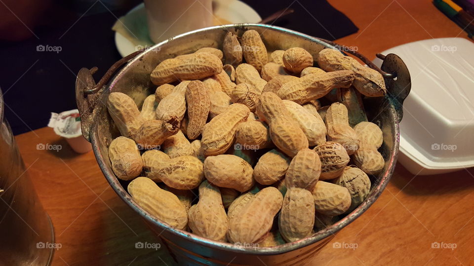 Nuts. Always on our table at the resturant.