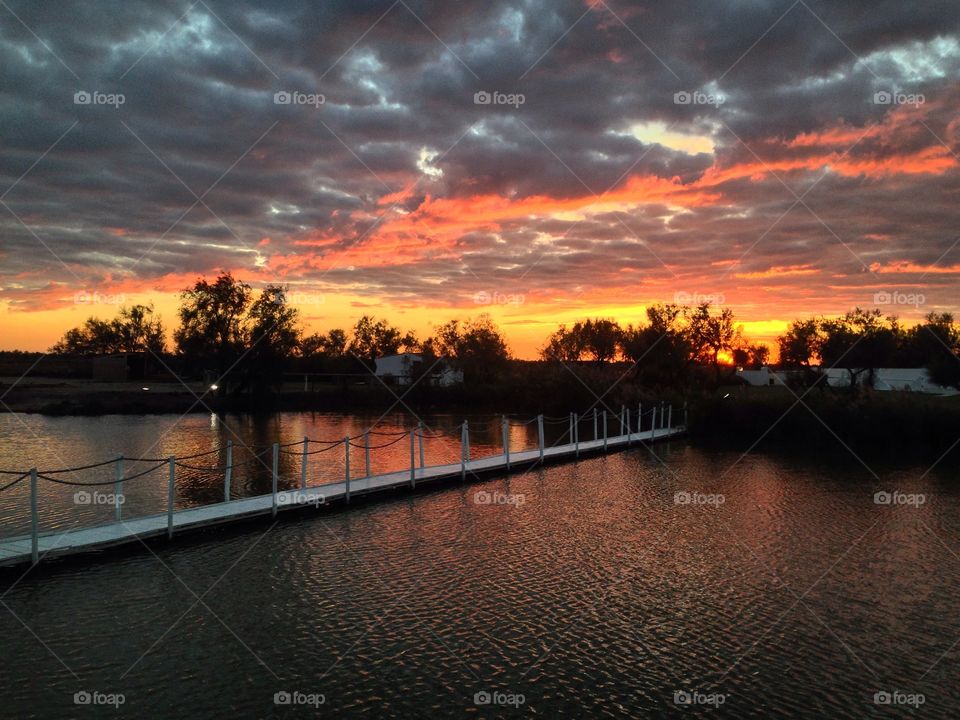 Sunset, Water, Dawn, Reflection, River