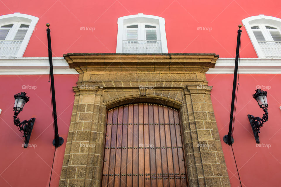 Old San Juan Fortress street door