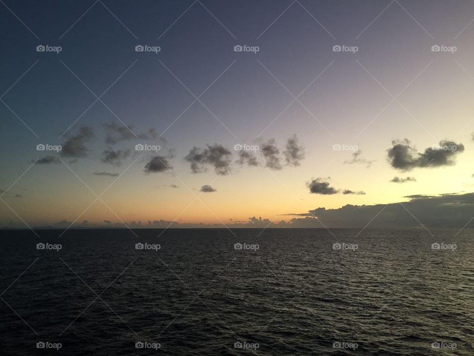 Sky, ocean, clouds 