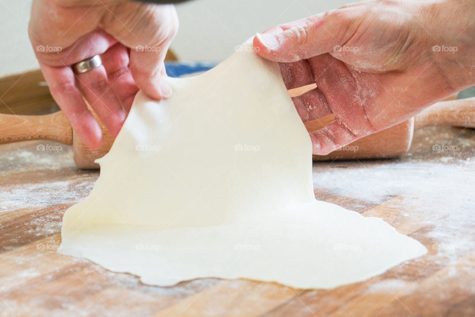 Baking and rolling tortillas 