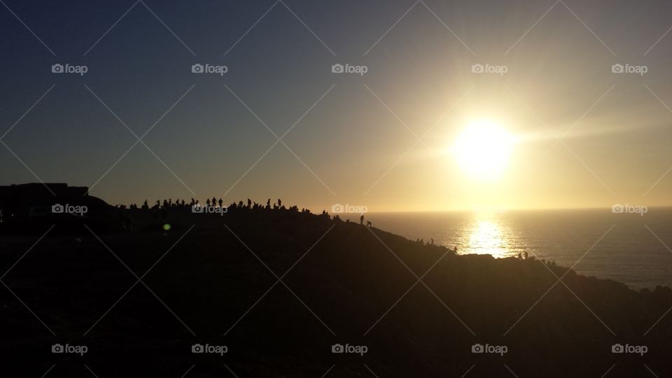 photographers on sunset