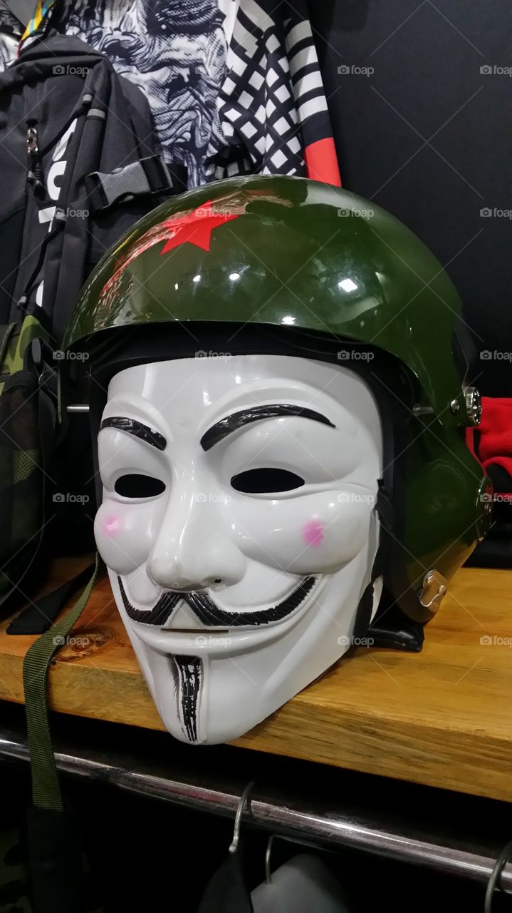 anonymous helmet
