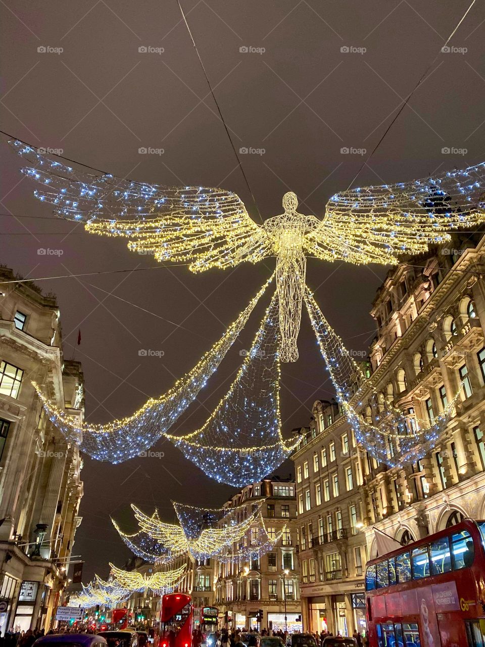 London Christmas lights and decoration