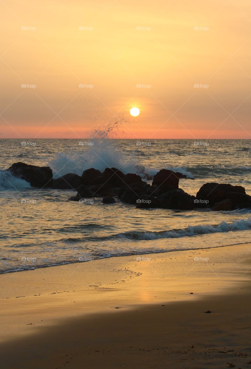 Sunset in Saly, Senegal