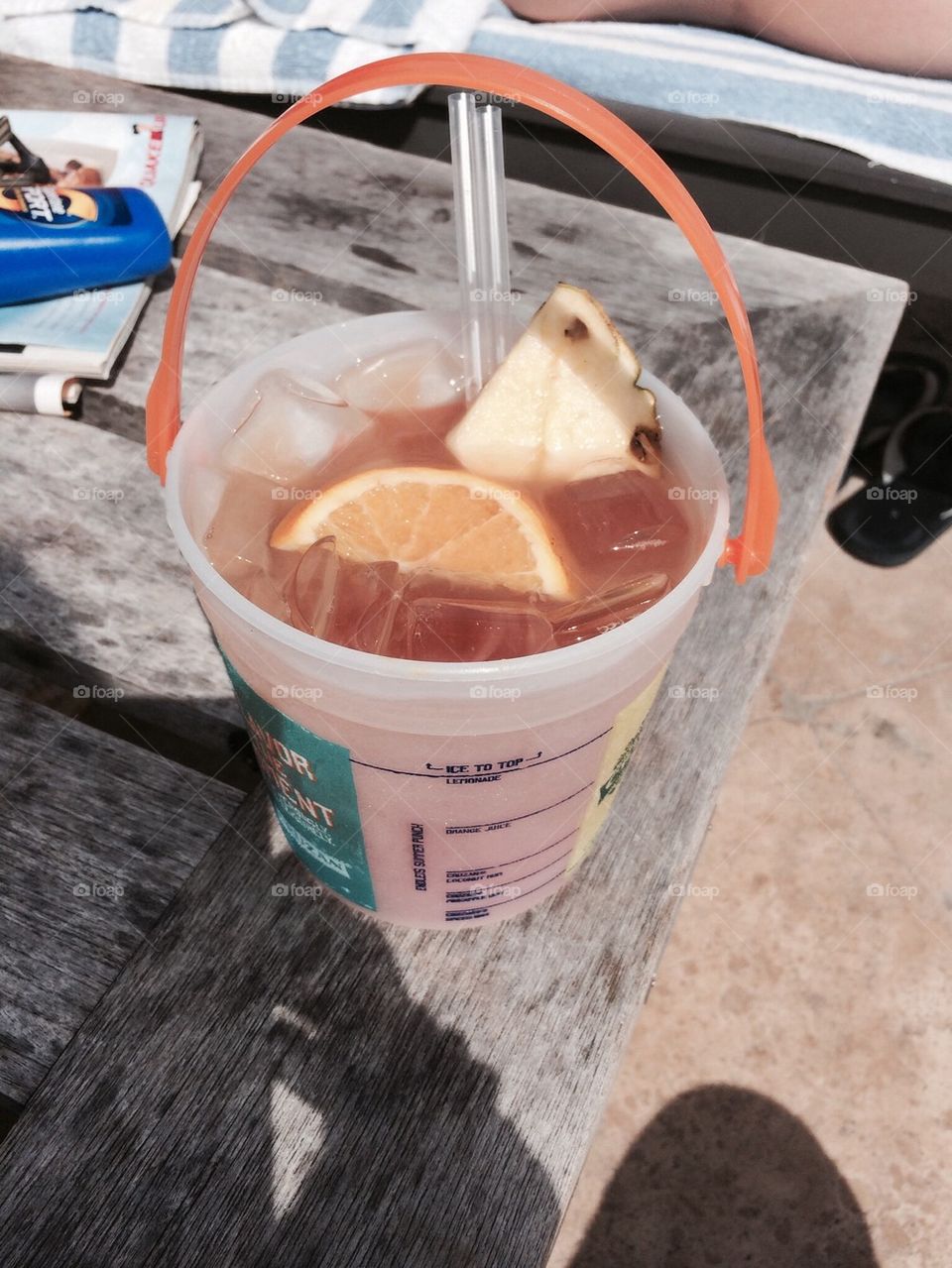 Rum bucket drink