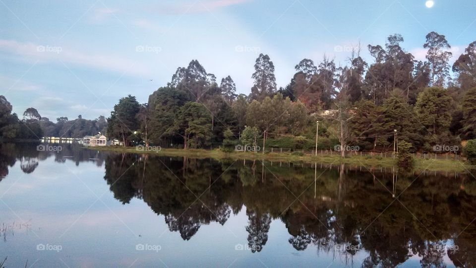 Lake with filter