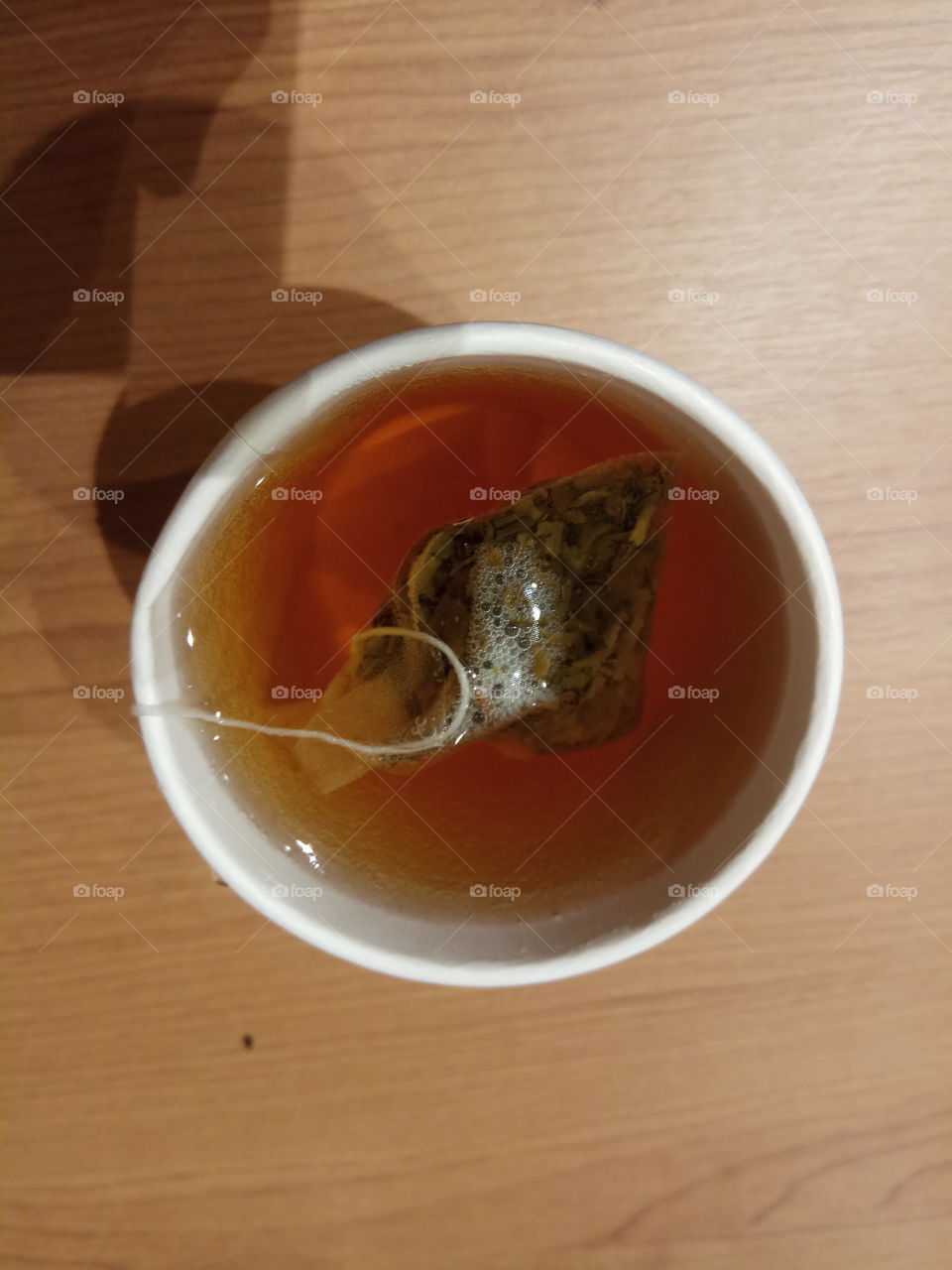 tea bag in the c