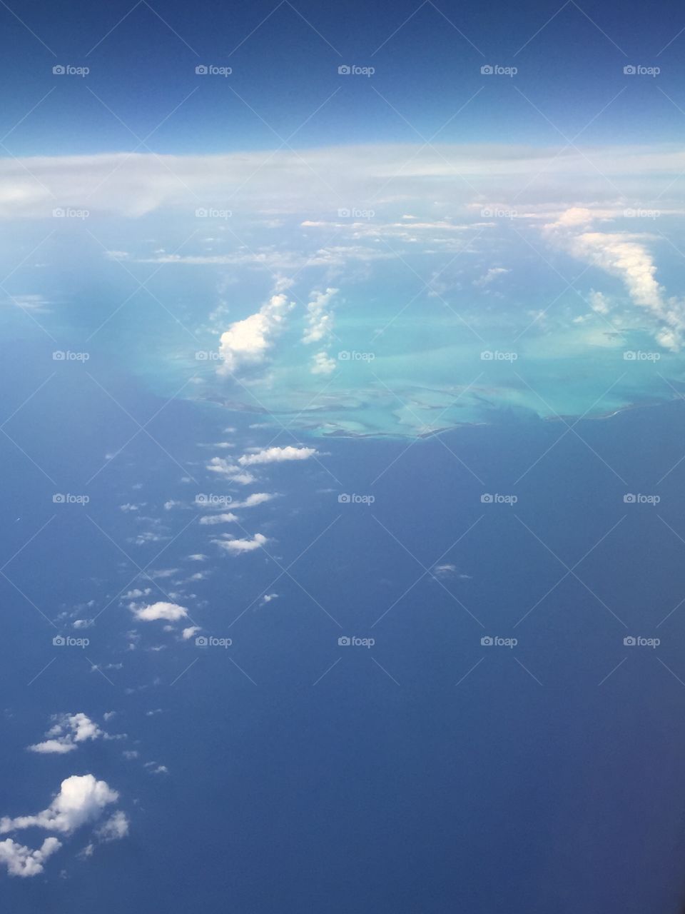 The ocean from above