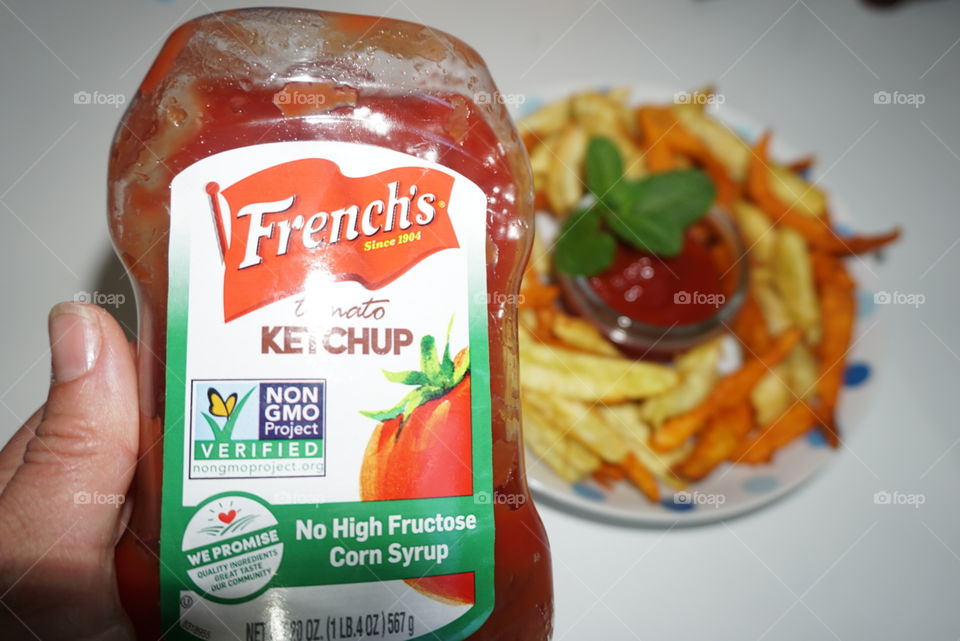 French Fries with French's Ketchup