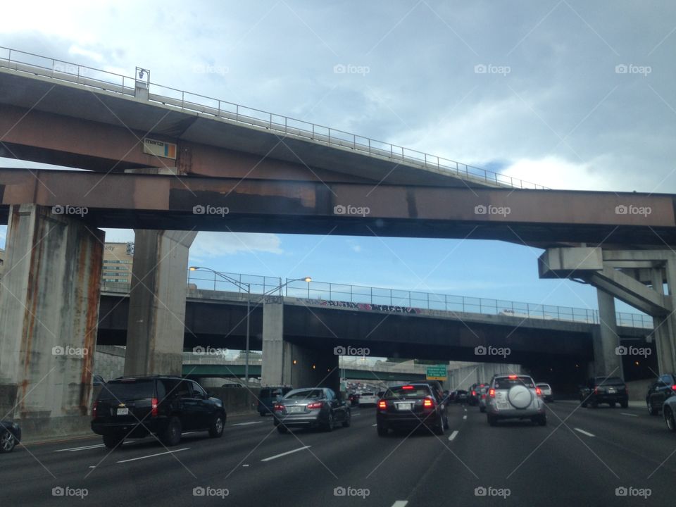 Atlanta interstate highway. 