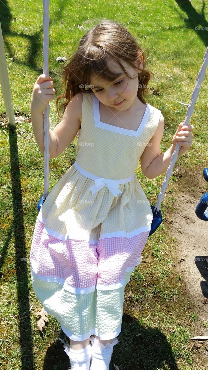 swinging girl