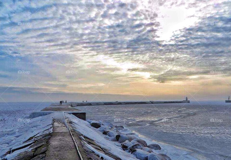 Winter on the pier