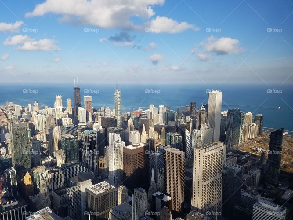 Chicago Illinois skyline from 115th floor