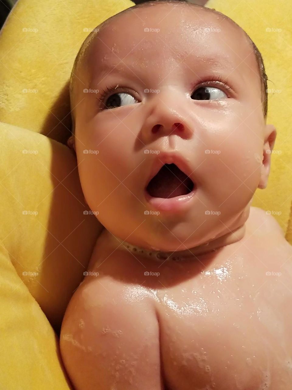 Baby’s first bath