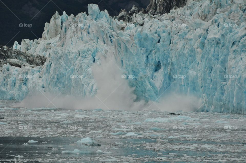 Glaciers calving