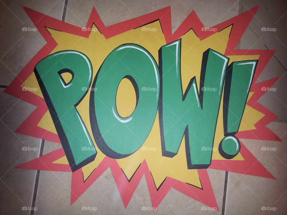 Comic Pow sign