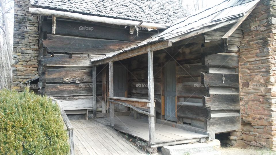 old wooden cabin