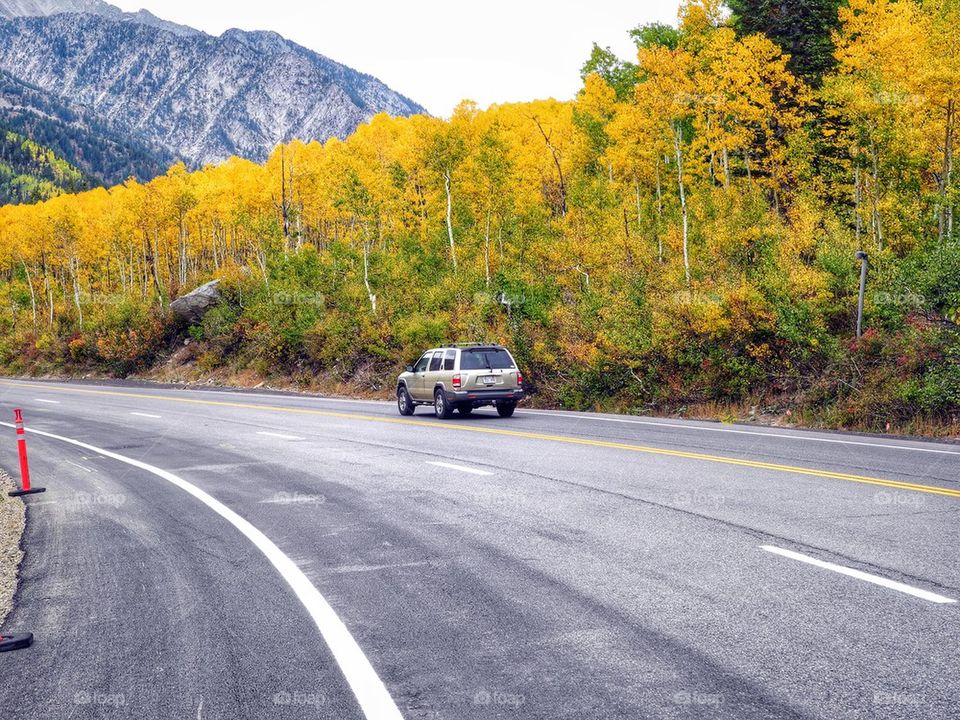 Yellow road. 