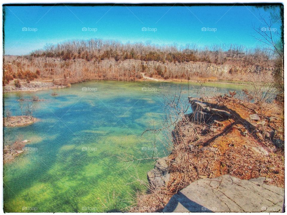 quarry pond beauty