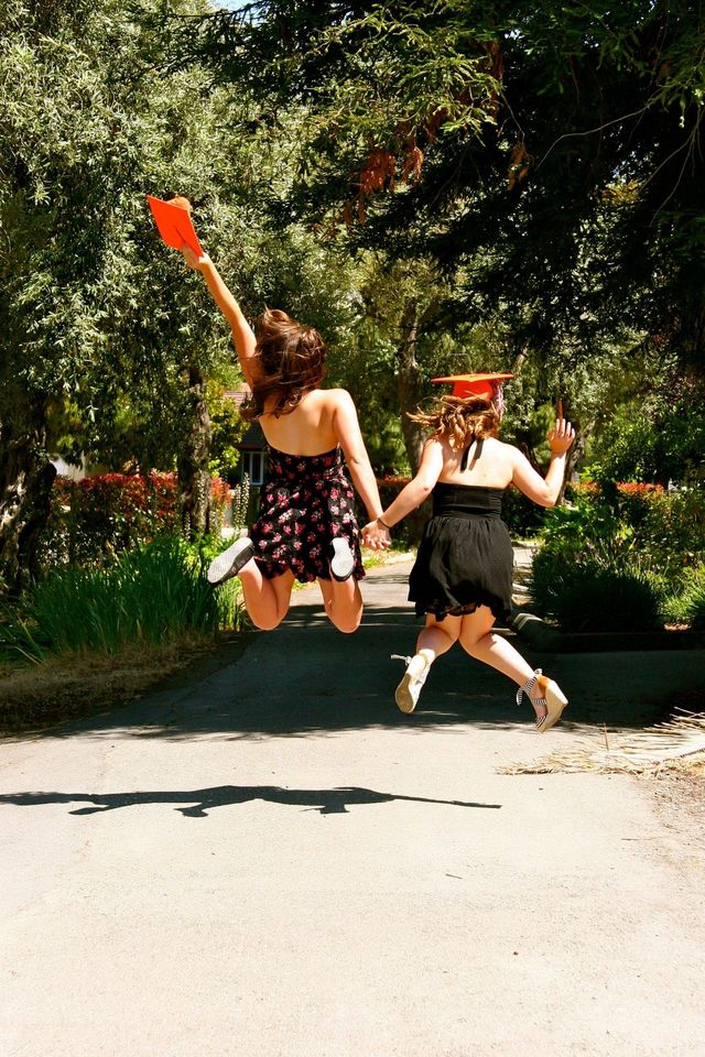 Hip hip hooray we graduated today  