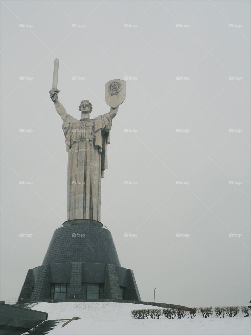 Memorial Motherland in Kiev, winter 2017