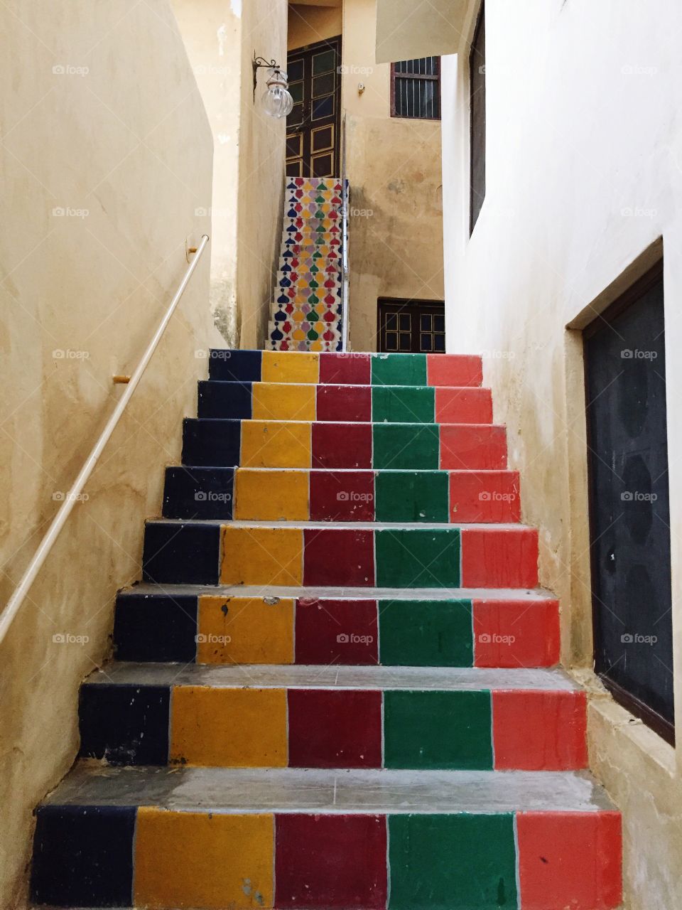 Colorful stairs