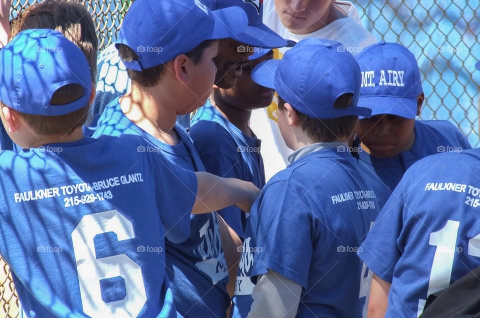 Little League Baseball Huddle