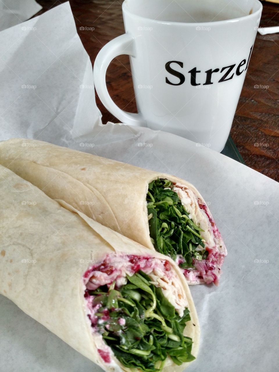 cranberry turkey wrap. lunch