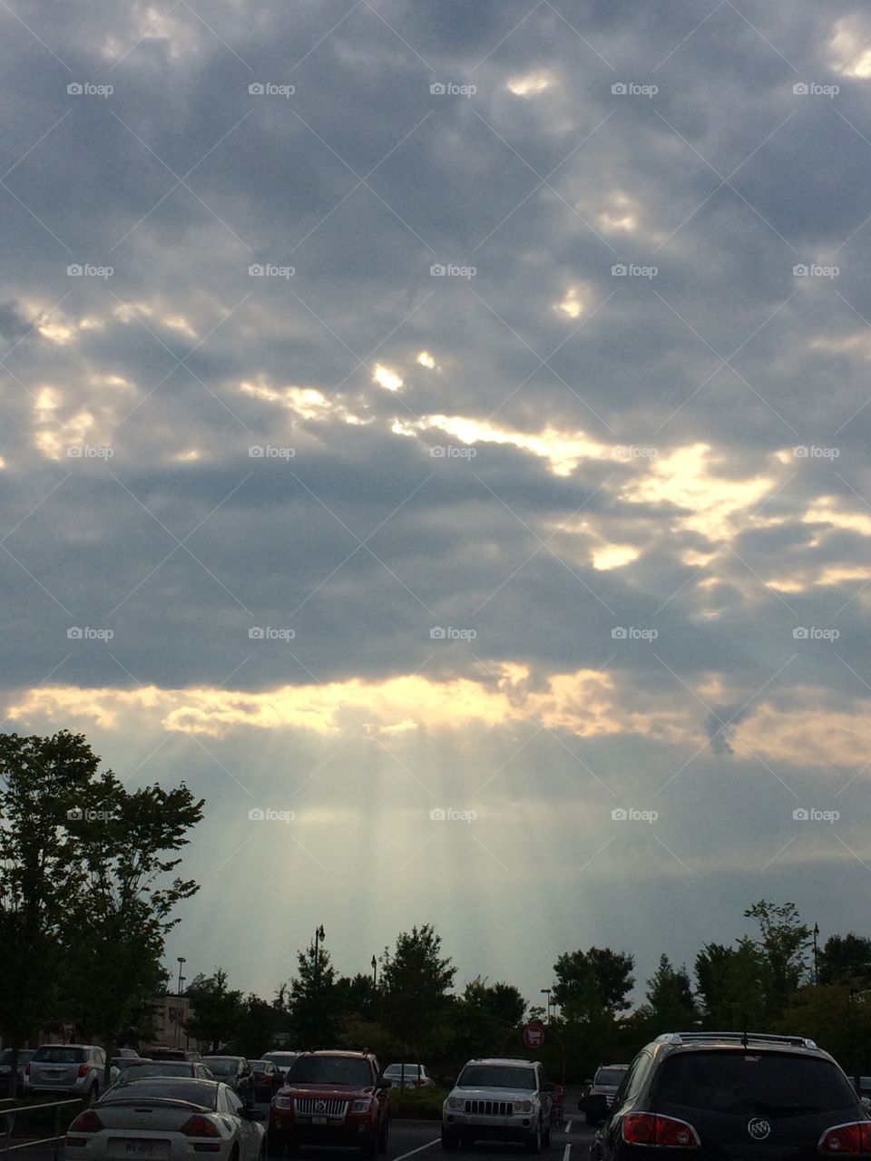 The Golden heaven is shining