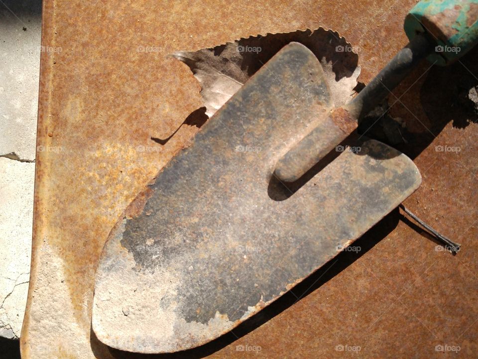 Spade for yard work.