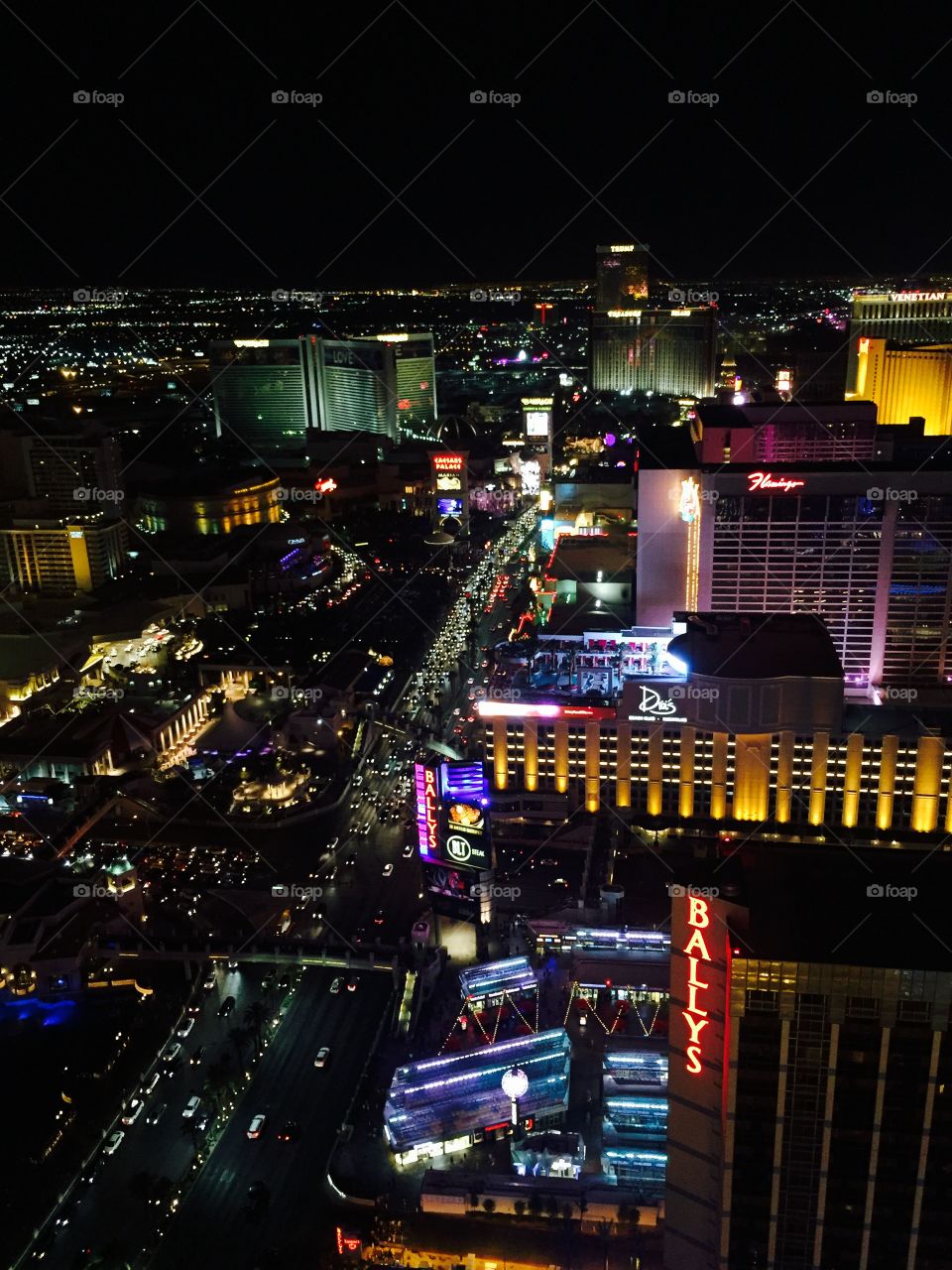 Las Vegas. Gambling. City. Street in night