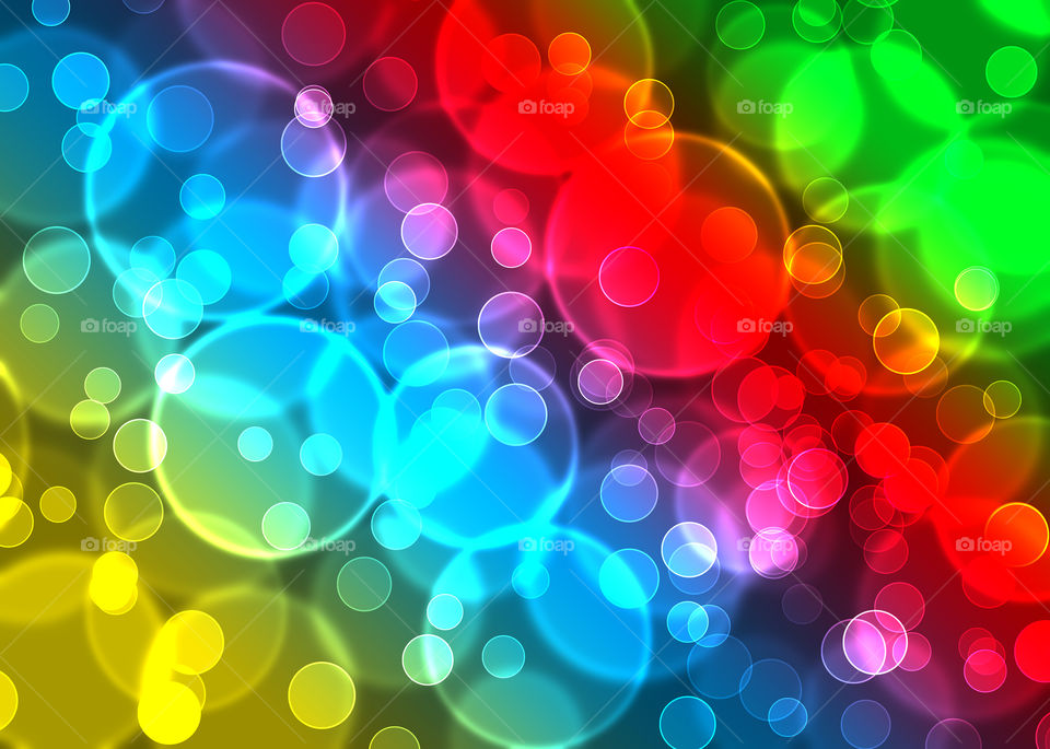 Colourful bokeh abstract.Rainbow colors