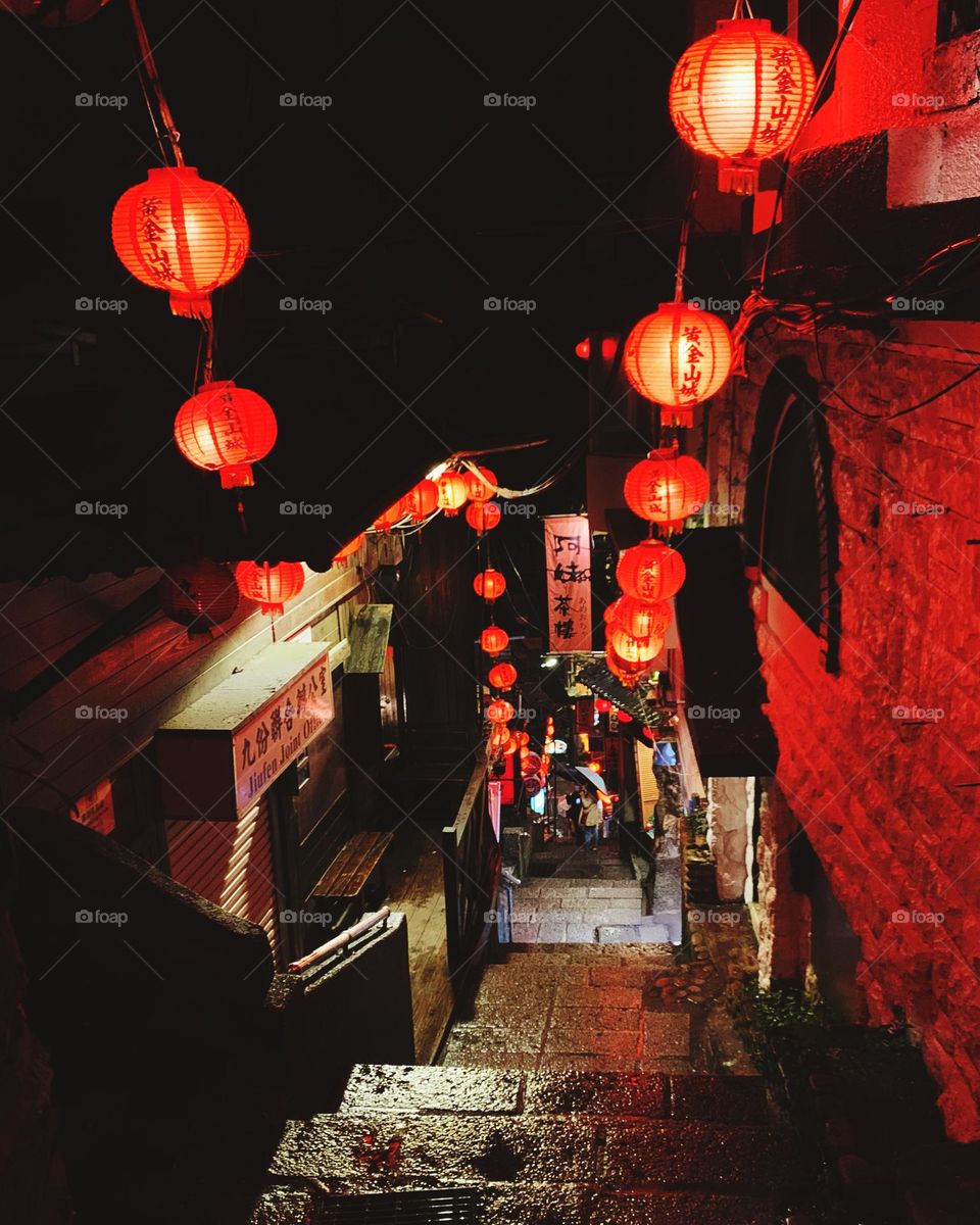 Lantern street view in Taiwan 