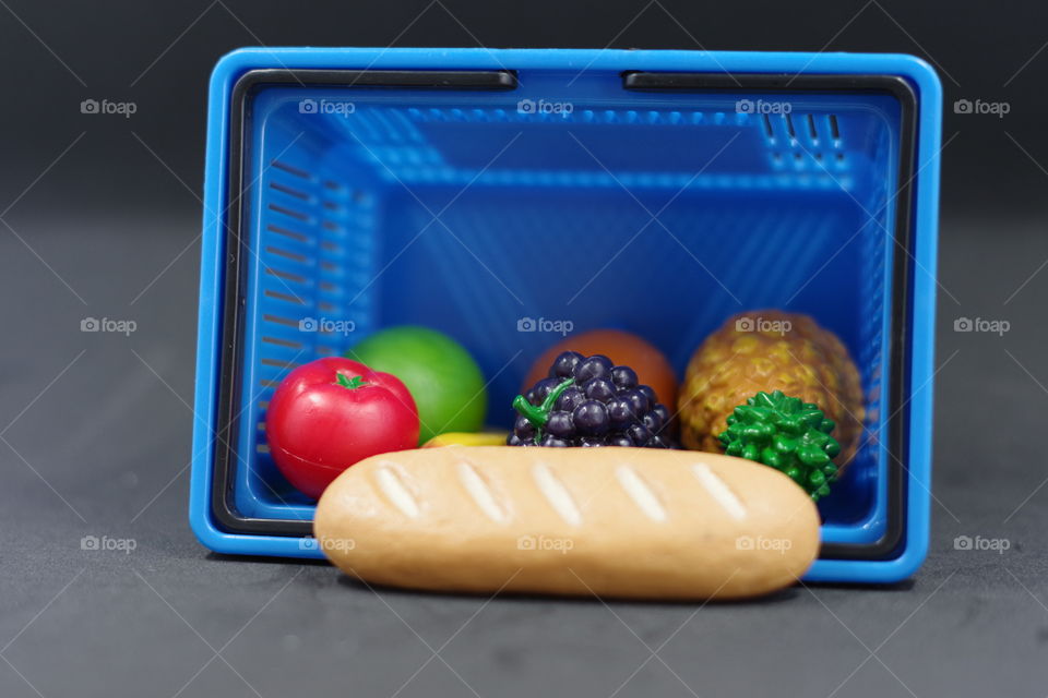 A small collection of kids play food that is eerily realistic 