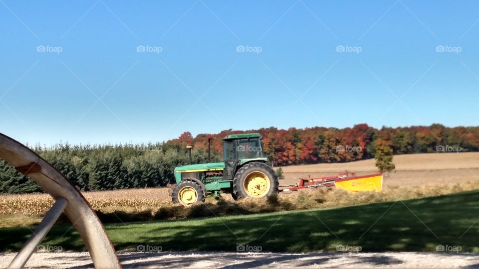 Tractor, Agriculture, Farm, Vehicle, Field